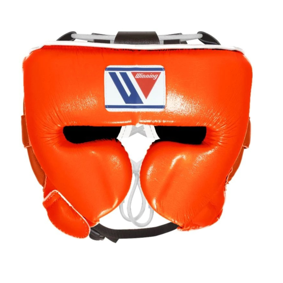 Winning Head Gear, Orange Winning Protection Gear, Winning Head protectors, Winning face protectors, Winning boxing gear, Winning, PF Fitness Gear, PFFITNESSGEAR